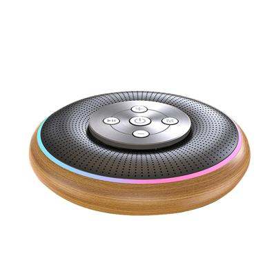 China Colorful LED Light Led Aluminum Wireless Power Wifi Mini Music Portable Speaker Music Player Lightweight Subwoofer for sale