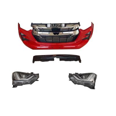 China DMAX 2015 Plastic Truck Accessories Upgrade New 2020 2021 Car Body Part Facelift Body Upgrade Kits For ISUZU for sale