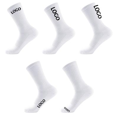 China Custom Brand Packaging Logo Athletic Men Tube White Women Breathable Sports Socks for sale