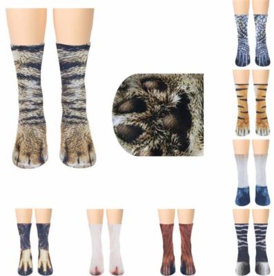 China Breathable Loose New Baby 3D Printed Animal Paw Socks for sale