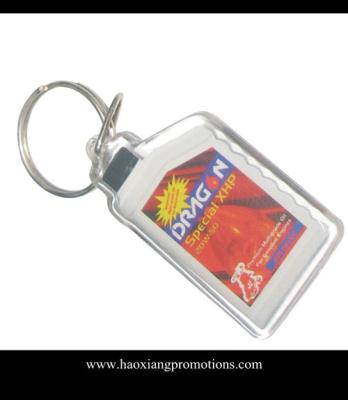 China 2015 Customized OEM Promotional Plastic Acrylic keychain/ key chain/keyring for sale