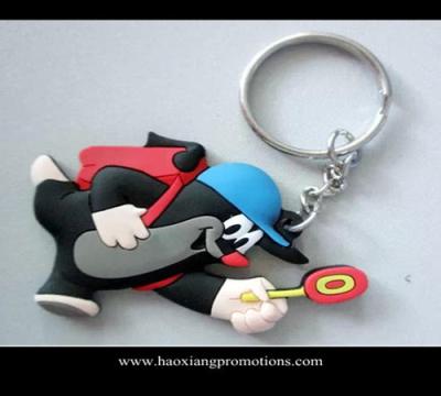 China Custom 3d soft pvc keychain / Soft Rubber Keychains / Silicone Keyring for sale