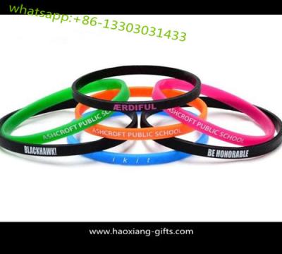 China Wholesale cheap custom promotion printed adjustable silicone wristband/braclet for sale