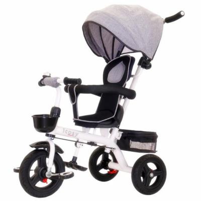 China New design 360 degree rotation girls baby tricycle / foldable baby 3 wheel trike car for sale