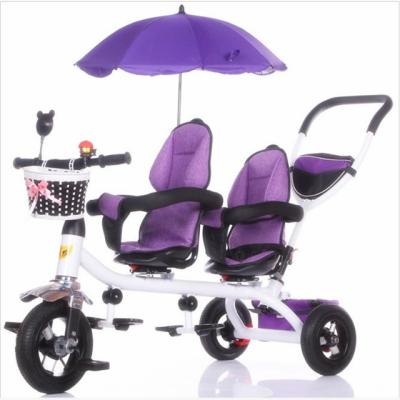 China twins Baby Stroller Tricycle For Kids Baby Carrier Tricycle For Children Baby Tricycle Bike With two seat for sale