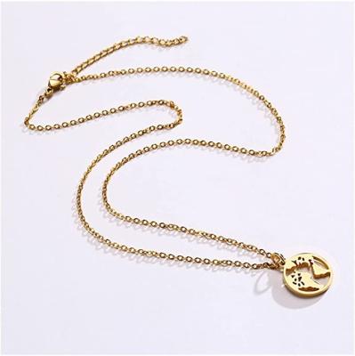 China FASHIONABLE 2022 new export style double layered chain link card necklace for women for sale