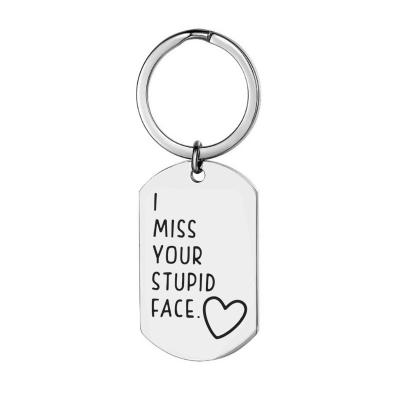 China FASHIONABLE Wholesale High Quality Custom Pendant Stainless Steel Key Chain Keyring for sale