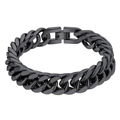 China Top Cost Effective Chunky Chain Link Bracelet Excellent Quality Stainless Steel Bracelet TRENDY for sale