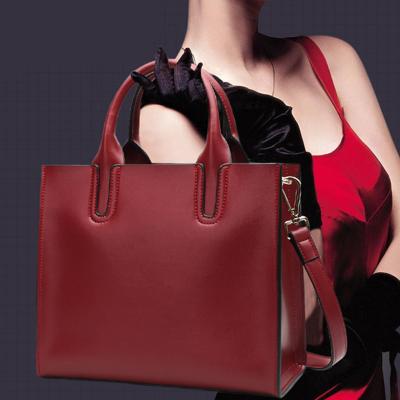 China Eco-friendly Minimalist Fashionable Modern Square Solid Frame Bag Big Design Fashion Soft Genuine Leathers 100% Genuine Leathers for sale