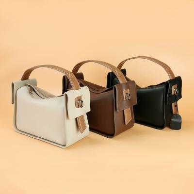 China 100% Eco-friendly Korean Women's Pillow Bag Bags One Head Chic Pour Woman Leather Bean Satchel Bag Handbags for sale