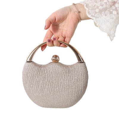 China 100% Hot Sales Eco-Friendly Hot Sales Banquet Handbags Dinner Clutch Purses Wedding Party Gift Bag Pearl Bow Evening Clutch Bags for sale