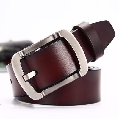 China 100% Eco-Friendly Men Belt Leather Belt Pin Buckle Fancy Fashion Luxury Vintage Jeans Male High Quality Designer for sale