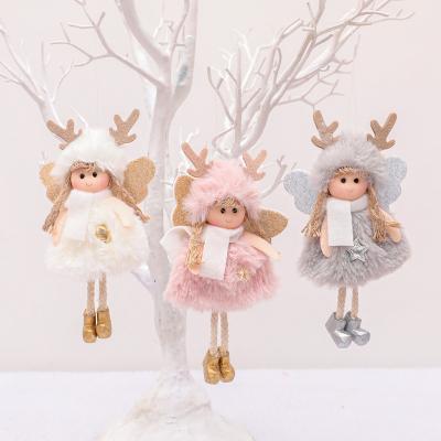 China Customized Christmas Tree Decoration Winter Clothes Girl Pendant Hanging With Cute Christmas Decoration for sale