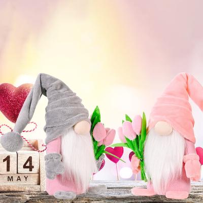 China Gnomes 2022 Home Festival Decoration New Arrival Gnomes Decor Mother's Day Plush Toy Tulip Gnomes Decorations For Collection for sale