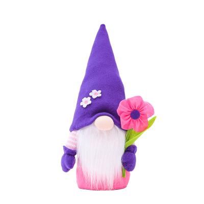 China Indoor Decoration Mother's Day Doll Participation Flower Faceless Dwarf Set Decoration Party Mini Custom Plush Idol Girl Doll for sale