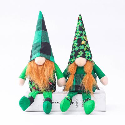 China 2022 Cute Handmade Decoration St Patrick's Day Gnomes Dolls For St Patrick's Day Decorations Plush Dolls Easter Gnomes for sale