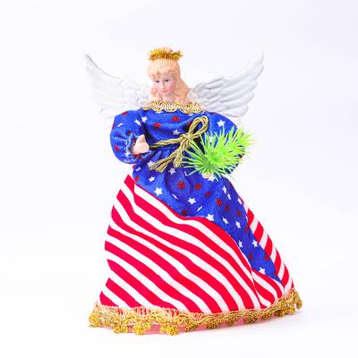 China Angel Of Liberty Doll Interior Decoration Independence Day Pendant Party Stuffed Girl Doll Plush Toy for sale