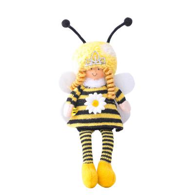 China Home Decoration Kit Stuff Plush Girl Doll Indoor Long Legged Festival Doll Bee Wool Decoration Party for sale