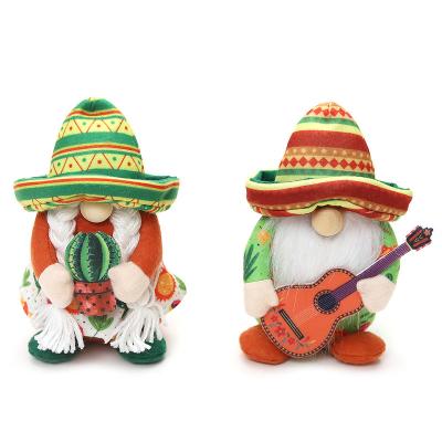 China New Home Decor Summer Fiesta Gnomes For Mexican Dwarf Gift Taco Tuesday Elf Handmade Toy Household Ornaments Home Kitchen Farmhouse Decor for sale