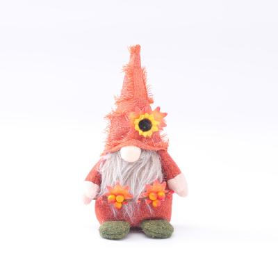 China Sunflower Indoor Harvest Decorations Party Thanksgiving Decoration Faceless Gnome Customized Plush Toy Doll for sale