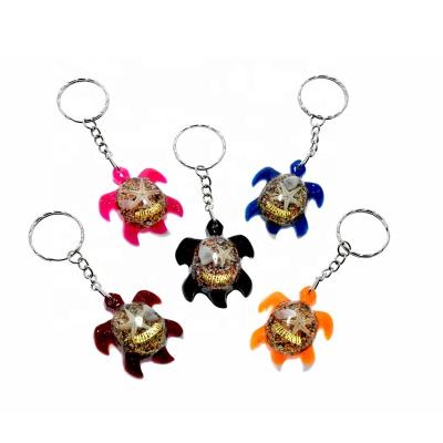 China Hot Cheap Sale Souvenir Gift Resin Logo Star Fish Turtle Keychain Customized Key Chain for sale