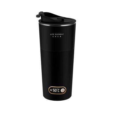 China New Design 350ml Electric Travel Constant Temperature Coffee Mug Viable Battery Operated Portable Thermal Mug For Coffee for sale