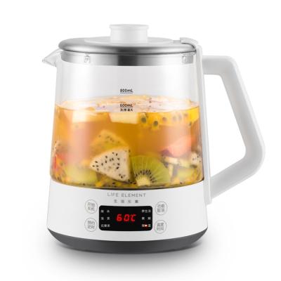 China 0.8L Mini Multifunctional Portable Electric Glass Cordless Kettle with Strainer and Adjustable Temperature for sale