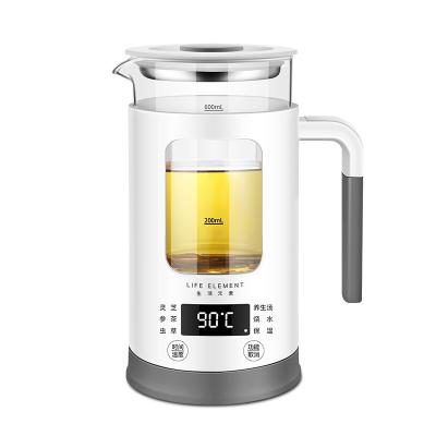 China 360 Degree Tea Maker Water Kettle 600ml Mini Multifunctional Glass Portable Electric Low Rotation Glass Kettle for sale