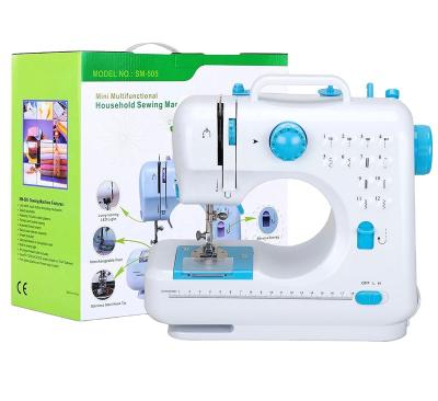 China Promotional Type Household, Large Hook Usha Overlock Sewing Machines Mini Electric Sewing Machine For Home for sale