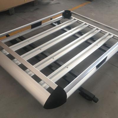 China Hot Selling High Load Capacity Universal Aluminum Alloy Roof Rack Car Rack Luggage Carrier Rack For 4x4 With Crossbar for sale