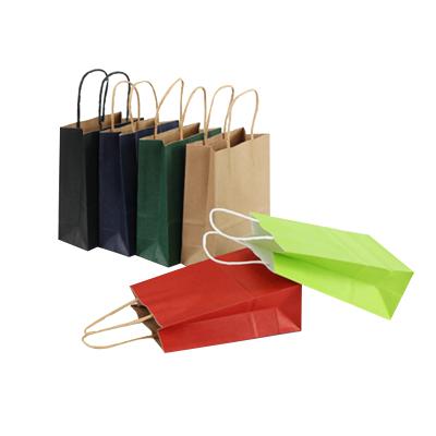 China Recyclable Multi Color Die Cut Gift Packaging Shopping Bottom Clothes Kraft Bags Paper Bag for sale