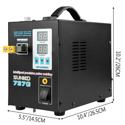 China Building Material Shops Overheat 737G Battery Spot Welder Welding Machine For 18650 110V Lithium Batteries Wide Application for sale