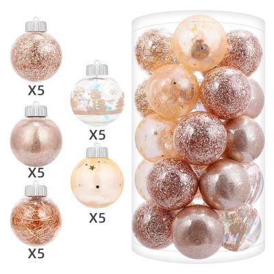 China HOT Christmas Holiday Home Decoration Christmas Plastic Metallic Balls Ornament for Christmas Decorations and Party Decorative Balls for sale