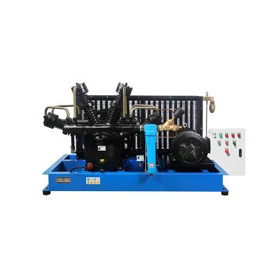 China Hot Sale Lubricated Stationary 145-580 PSI 350CFM Superheater 10-40 KW High Pressure Boost Air Compressor 25-37 Bar for sale