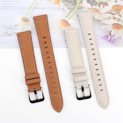 China 16mm Genuine Leather Soft Genuine Leather Watch Strap For Women Huawei Fit Huawei Talkband B3 B6 Mini Band Quick Release Watch Bands Watch Belt for sale