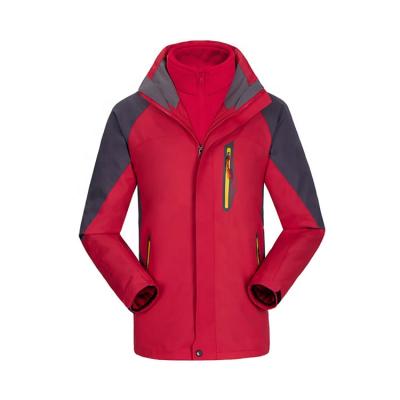 China Breathable Couples Wear 3 Mountain Windproof & Raincoats in 1 Outdoor Ski Jacket for sale