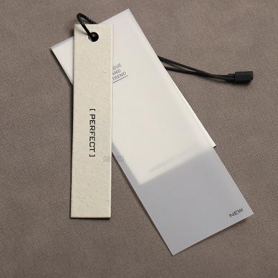 China Jieyou Washable High Quality Custom Garment Accessories 2pcs 3pcs Private Label Hang Swing Tag for sale