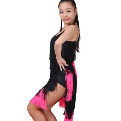 China Dress Up Latin 6 Ballroom Dance Skirt Fringed Tights for sale