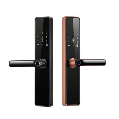 China M1 keyless password wireless app app tuya bilixo apartment wifi home wifi fingerprintcard smart door lock for sale