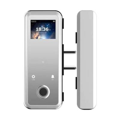 China Aluminum Alloy Aluminum Smart Fingerprint Lock For Digital Glass Door for sale