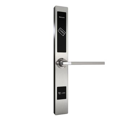 China Best Selling 3044 Stainless Steel Keyless Electric Card Keyless RFID Hotel Smart Door Lock With Free Software for sale