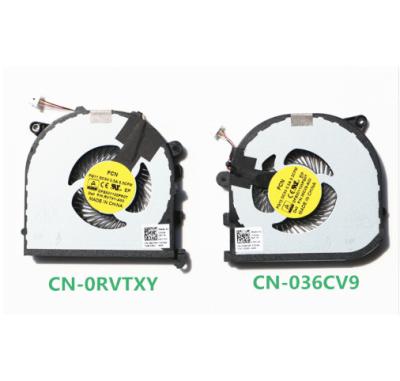 China CN-0RVTXY CN-036CV9 CPU CPU and VGA Fan for XPS15 9550 CPU Gpu Fan for sale