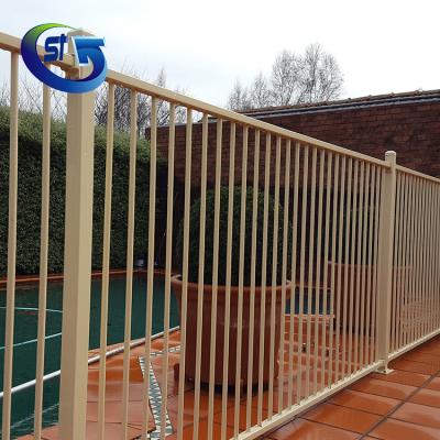 China New Products Easily Assembled Pre-galvanized Steel Tube Powdercoated Swimming Pool Garden Fencing Panels for sale