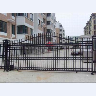 China Easily Assembled Good Quality Garden Fence Automatic Sliding Tubular Gate for sale