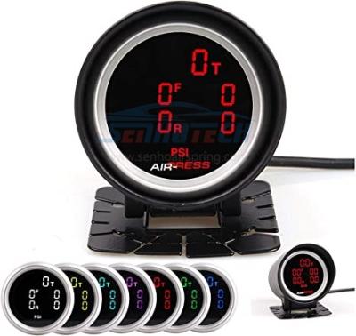 China Dual Display Air Pressure Gauge Air Pressure Gauge 2 Inch Car Red PSI LED Digital Display Air Pressure Sensor Kit SENHO Digital Gauge for sale