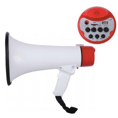 China PORTABLE USB Rechargeable Handle Megaphone Siren Recorder Megaphone Outdoor Portable Loudspeaker for sale