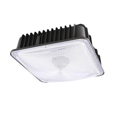 China New Design 50W Hotel ETL DLC IP65 Motion Sensor Led Canopy Light for sale