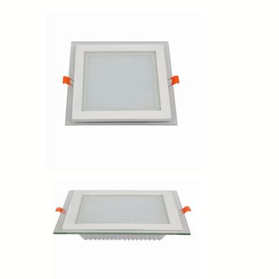 China ADC12 Square Ultrathin Flat Surface Mounted Lamp 18W Glass LED Downlight for sale