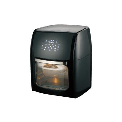 China Universal Hotel 12L 1800w Large Capacity Black Digital Air Fryer With Digital Control for sale