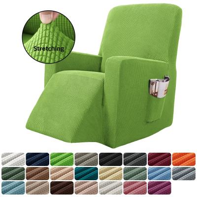 China Hot Sale High Elastic Elastic Chair Cover Custom Stretch Recliner Slipcovers With Pockets for sale